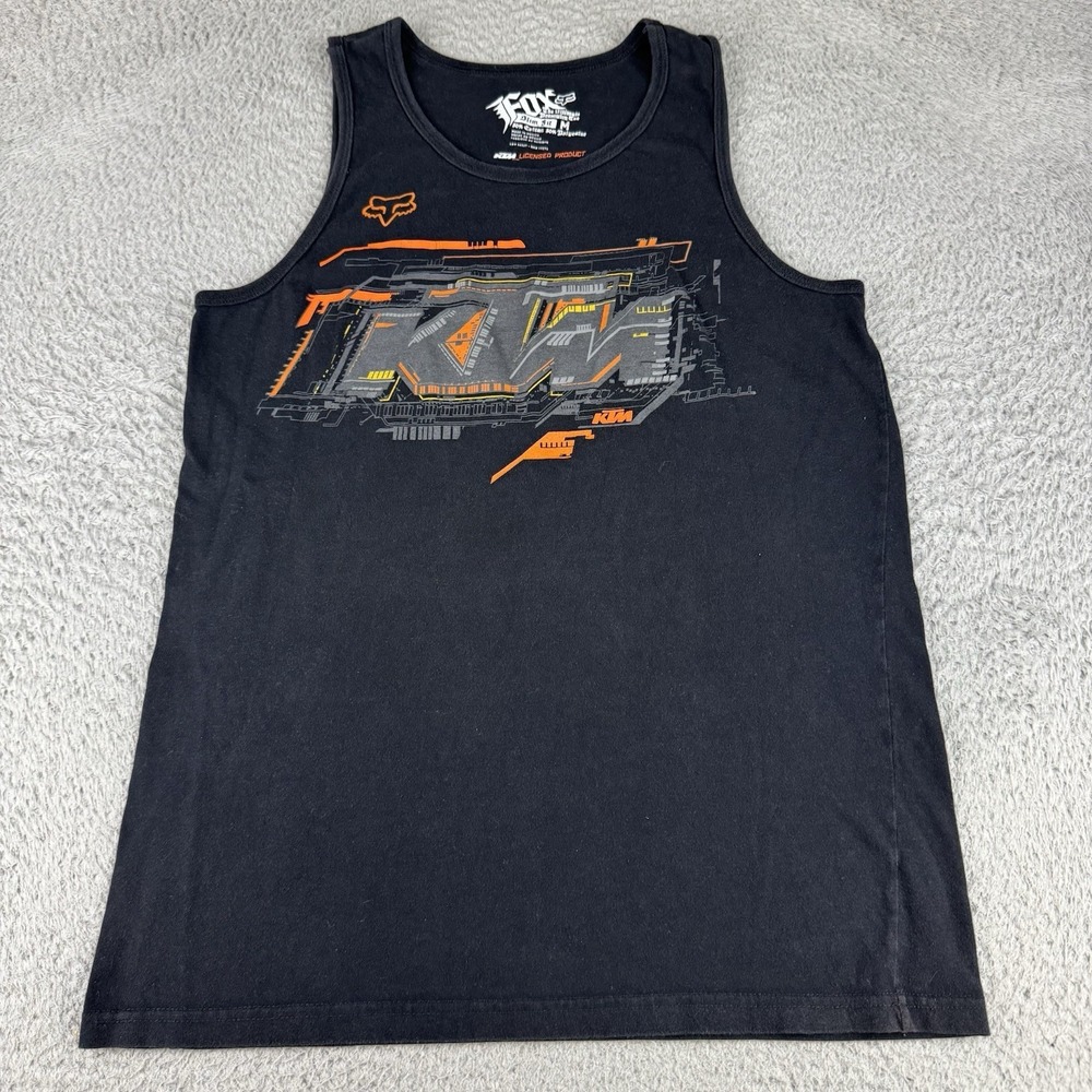 Fox Racing KTM Tank Top Motocross Y2K Shirt Adult Medium Dirtbike